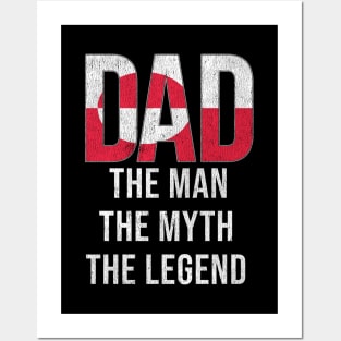 Greenlandic Dad The Man The Myth The Legend - Gift for Greenlandic Dad With Roots From Greenlandic Posters and Art